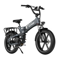Hitway BK10S PRO Folding Electric Bike - 250W Power | 15Ah Battery | 15.5mph Speed | 75mi Range | 20-Inch Puncture-Resistant Tire