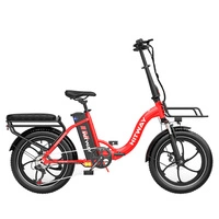 HITWAY BK6SL1 Foldable Electric Bike - 250W Power | 15.6Ah Battery | 15.5mph Speed | 93mi Range | 20-Inch