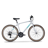 Raleigh Strada Hybrid Bike - 650B Wheels  | Crossbar | 21-Speed Shimano Gears | V-Brakes