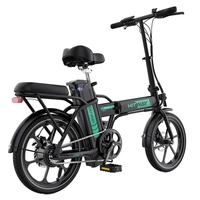 HITWAY BK5S Foldable Electric Bike - 250W Power | 10.4Ah Battery | 15.5mph Speed | 43mi Range
