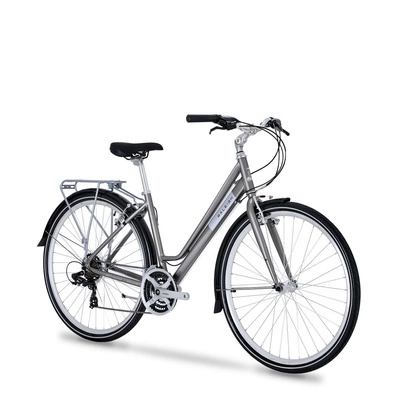 Raleigh Pioneer Hybrid Bike - 700C Wheels | Low Step | 21-Speed Shimano Gears | V-Brakes