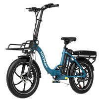 HITWAY BK6SL1 Foldable Electric Bike - 250W Power | 15.6Ah Battery | 15.5mph Speed | 93mi Range | 20-Inch