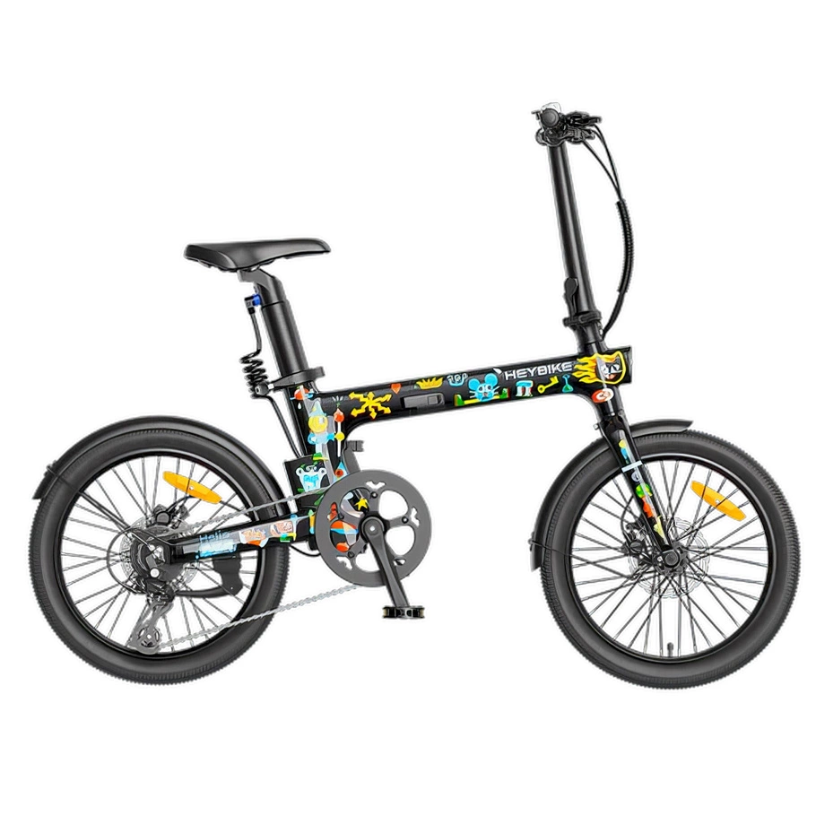 Heybike Helio F Foldable Electric Bike - 250W Power | 10Ah Battery | 15.5mph Speed | 75mi Range | Artists Limited Edition
