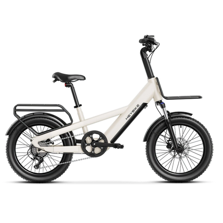 Heybike EC Compact Sport Electric Bike - 250W Power | 13Ah Battery | 15.5mph Speed | 68mi Range