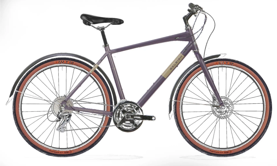 Raleigh Strada City Hybrid Bike - 650B Wheels  | Crossbar | 16-Speed Shimano Gears | Disc Brakes