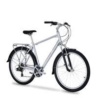 Raleigh Pioneer Trail Hybrid Bike - 650B Wheels | Crossbar | 21-Speed Shimano Gears | V-Brakes