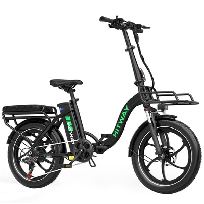 HITWAY BK6SL1 Foldable Electric Bike - 250W Power | 15.6Ah Battery | 15.5mph Speed | 93mi Range | 20-Inch